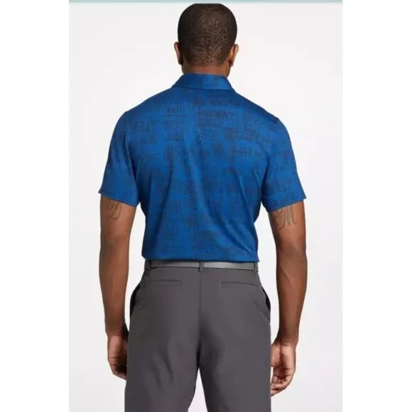NWT VRST XXL Mens Blue Graphic Polo Golf Shirt Moisture-Wicking & Breathable - Picture 8 of 15